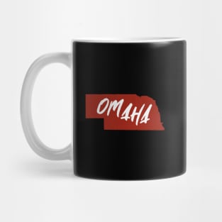 Omaha Nebraska Typography Mug